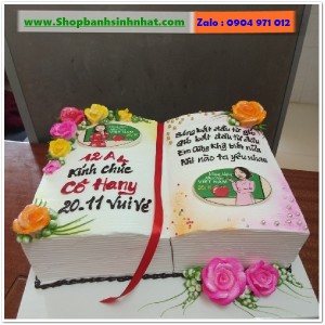 Bánh Sinh Nhật Cuốn Sách - RT40